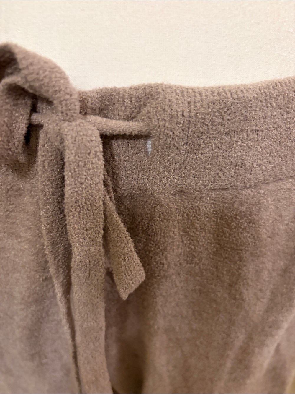 Barefoot Dreams Taupe Sweatshirt and Pants/Cozy Pajama Set - Picture 13 of 17